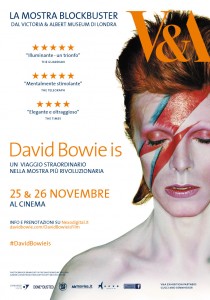 Locandina della mostra "David Bowie Is"