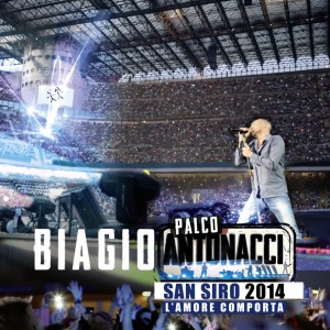 Biagio Antonacci, cover del cofanetto "Palco Antonacci San Siro 2014 - L'amore comporta"